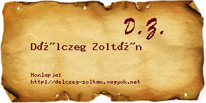 Délczeg Zoltán névjegykártya
